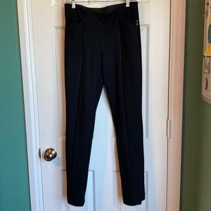 Ann Klein pull on high-rise straight leg knit pants